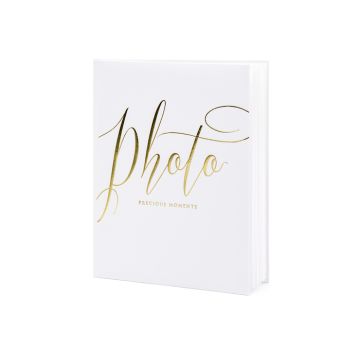 Witte "Precious Moments" Fotoalbum - 20 x 24,5 cm