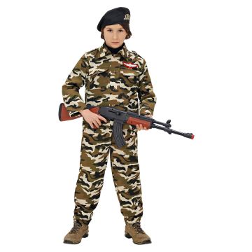 Soldatenkostuum voor kinderen in camouflage