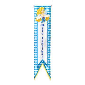 Oktoberfest bierkrus banner - 40x180 cm