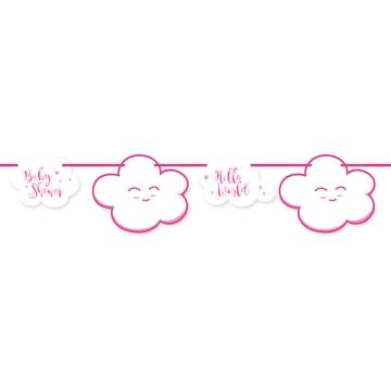 Babyshower Slinger Roze - 4 m