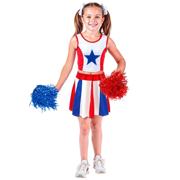 Amerikaans cheerleader kostuum voor meisjes