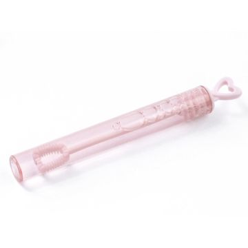 Zeepbellenbuisje Met Hart Handvat Roze - 10 cm