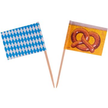 Oktoberfest Houten Stokjes 50x - 14 cm