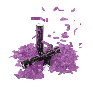 Roze confettibuizen 40 cm PartyVikings - Metallic Rechthoekig