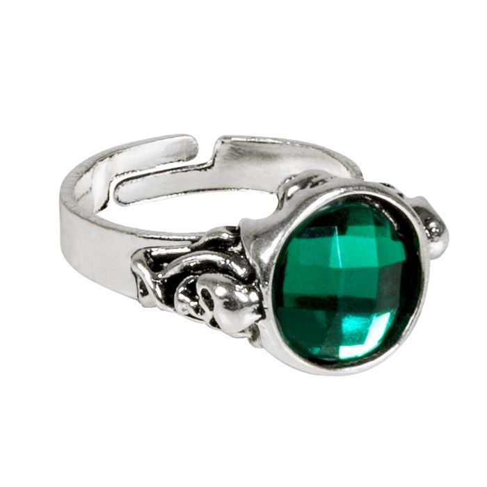Ring met groene steen - one-size