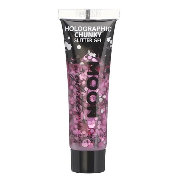 Holografische Chunky Glitter Gel Roze 12 ml Moon Creations