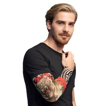 Tijger tatoeagearm in nylon - onesize