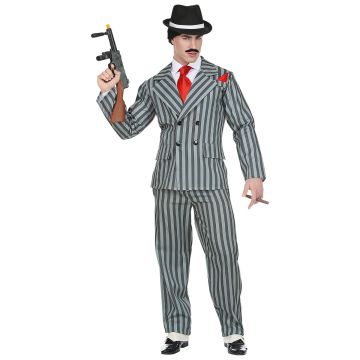 Gangster kostuum voor heren in leerlook