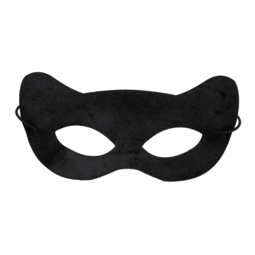 Zwart kattenoog masker