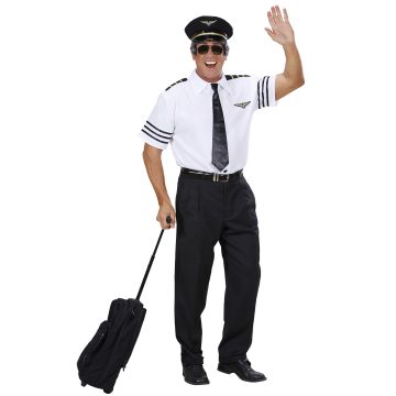 Pilotenkostuum voor heren - 3 delen