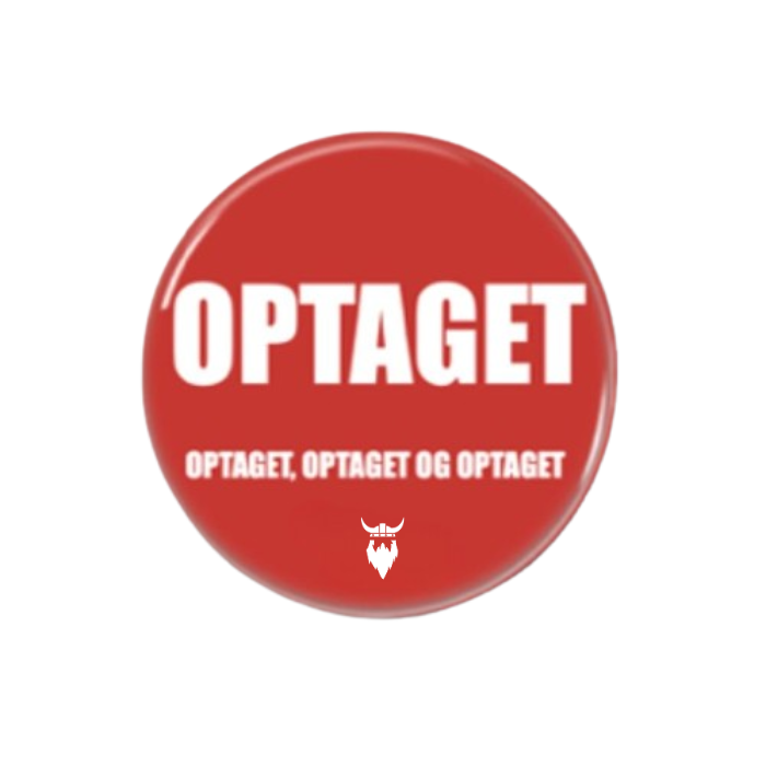 Verkeerslicht feest bezet badges rood 10x - 58 mm