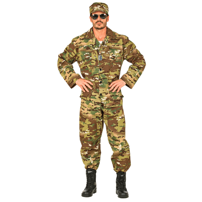 Soldaat camouflage kostuum - 3 delen