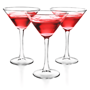 Martini cocktailglazen 4x - 260 ml