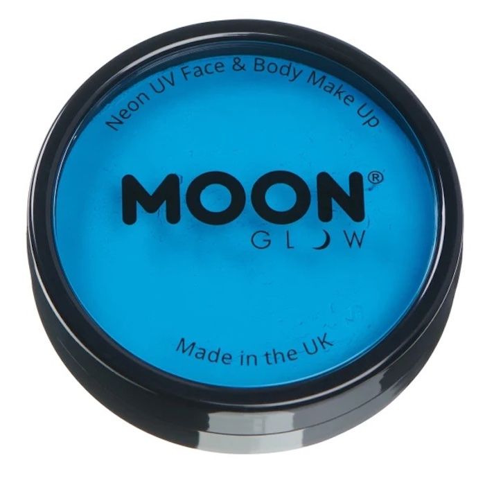Neon UV Gezichts- en Lichaamsverf Intens Blauw 36 g Moon Creations