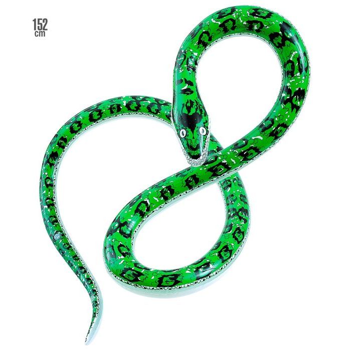 Groene opblaasbare slang - 152 cm
