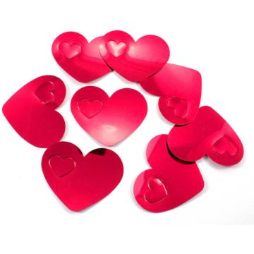 XL Hartenconfetti rood - 14 g