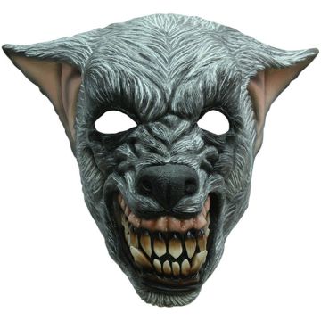Griezelige Zilveren wolvenmasker