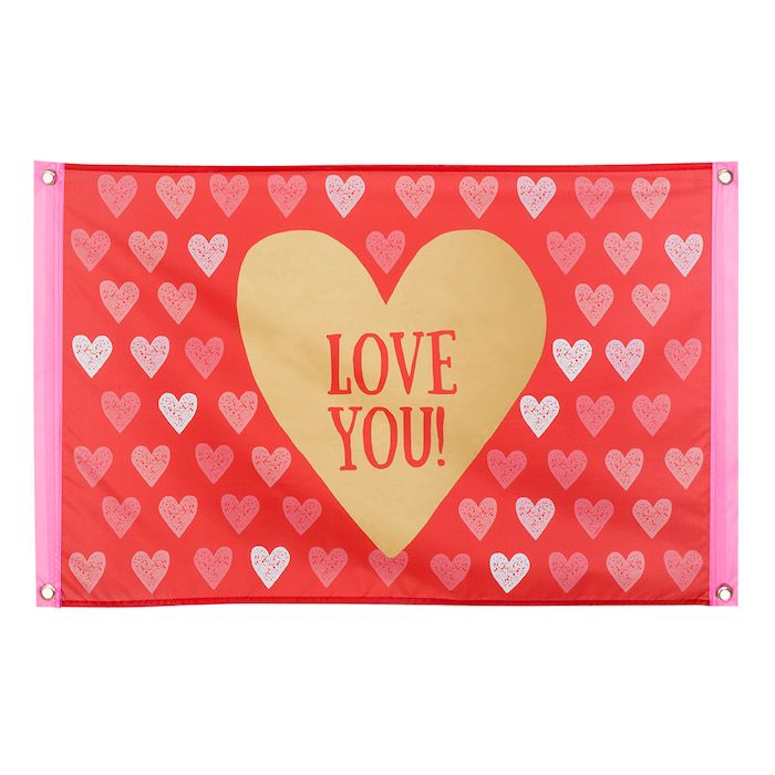 "Love you" vlag - 60x90cm