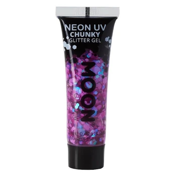 Neon UV Chunky Glitter Gel Paars 12 ml Moon Creations