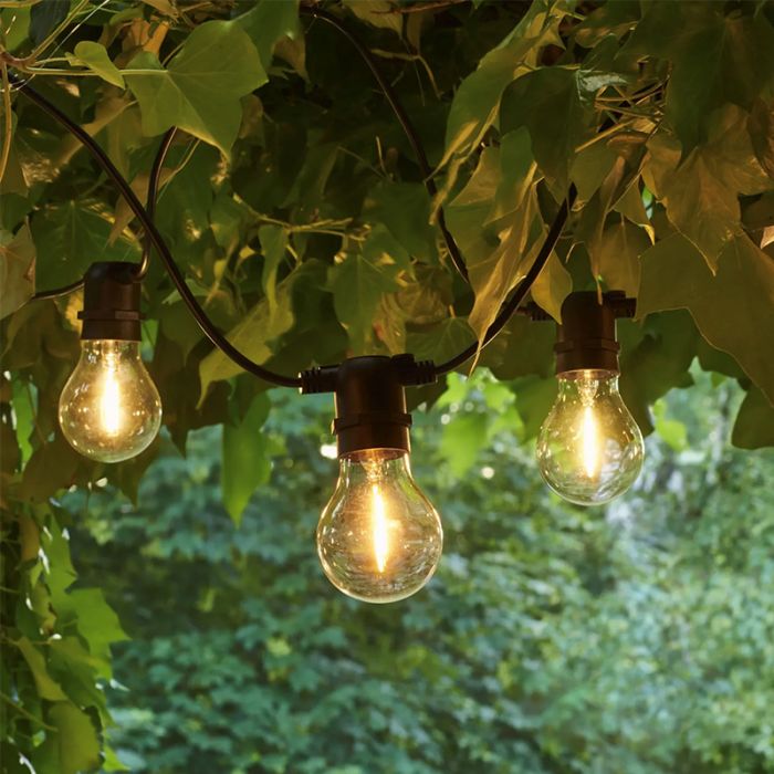 Lichtsnoer 5 meter met 10x waterdichte lampen