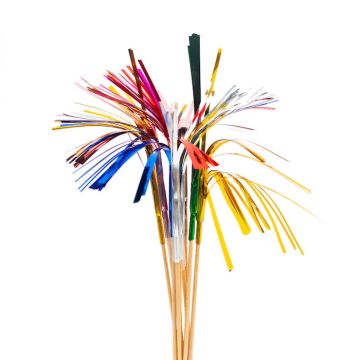 Multikleurige drinkspiesjes 10x - 24 cm