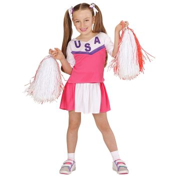 USA cheerleader kostuum voor meisjes