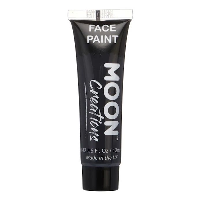 Gezichtsschmink Zwart 12 ml Moon Creations
