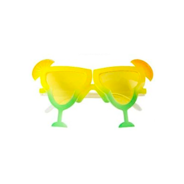 Hawaii cocktail zonnebril geel – onesize