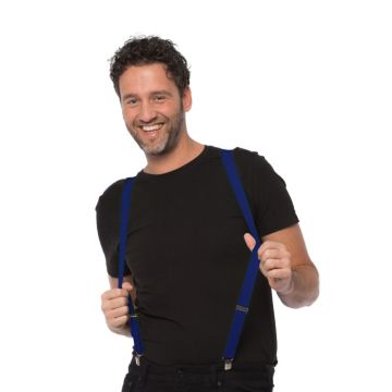 Blauwe one-size unisex bretels