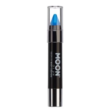 Neon UV Lichaamsstift Intense Blauw 3,2 g Moon Creations