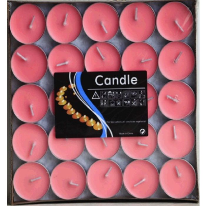 Roze Kaarsen 50x