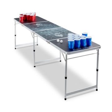 Beer Pong Tafel Flip Cup PartyVikings - Officiële afmetingen