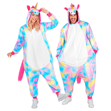 Regenboog eenhoorn kostuum onesie - unisex
