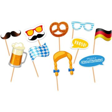 Photo Booth accessoires Oktoberfest 10x