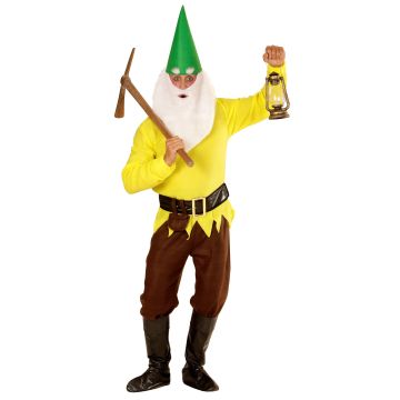 Kerstman kostuum voor heren in geel
