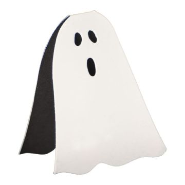 Halloween spook papier tafelkaarten 6x - 6,9x5,5 cm