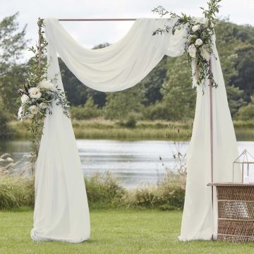 Witte Gordijn - 2 x 6,2 meter