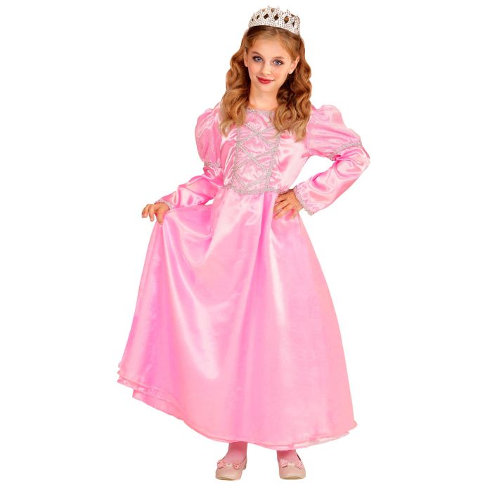 Prinsessen kostuum voor meisjes met kroon