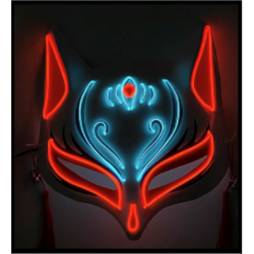 Japanse kat LED masker dat oplicht in het donker 