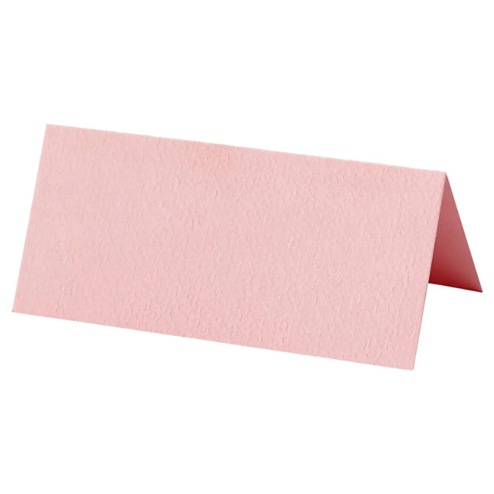 Roze naamkaartjes 20x - 9x4 cm