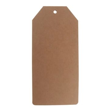 6-hoekige cadeaukaartjes bruin 6x Het Oude Apotheek