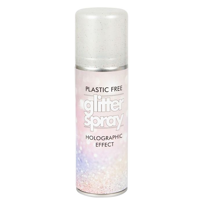 Glitterspray voor lichaam en haar 125 ml multikleur holografisch 