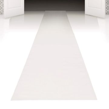 Witte loper tapijt - 450x60 cm