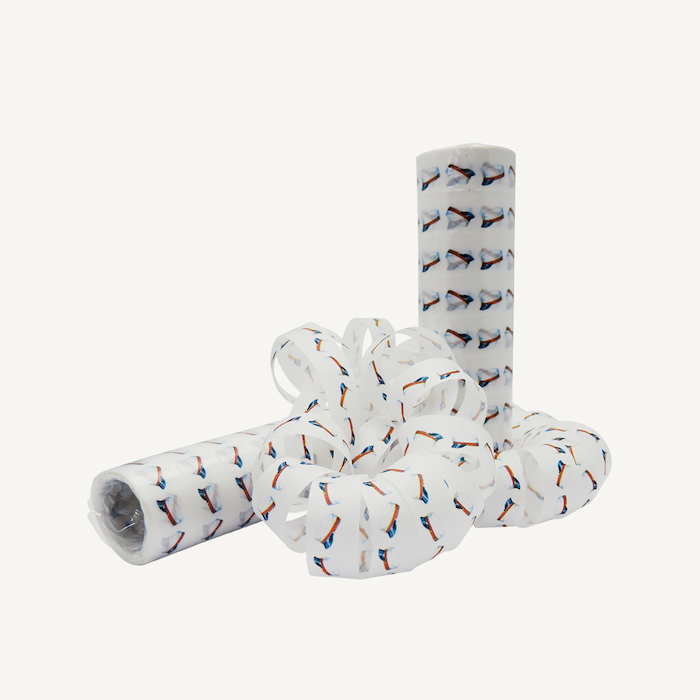 Studentenmuts Serpentines Rood 2x - 4 m