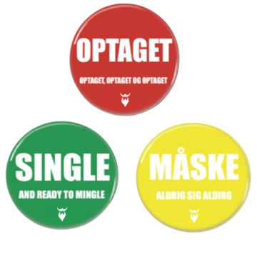 Verkeerslicht feest badge 30x - 58 mm