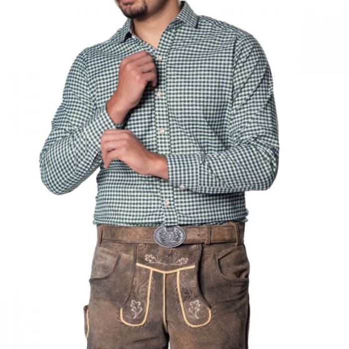 Oktoberfest Tiroler blouse groen Leopold Deluxe