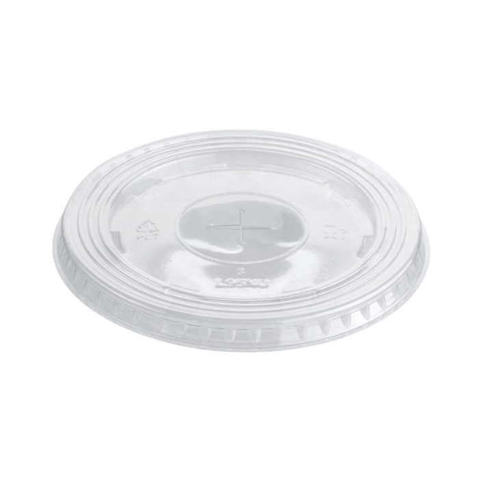 Plat deksel voor plastic bekers 100x - 0,3-0,5l