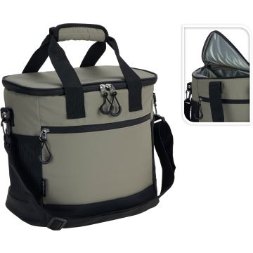 Koeltas 18 liter lichtbeige met netzakken