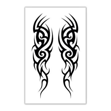 Tribal nep- en kunstmatige tatoeage 10.5x20cm 