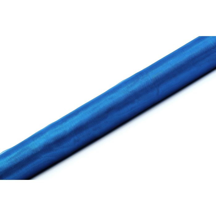 Organza Tafelloper Blauw - 9 Meter